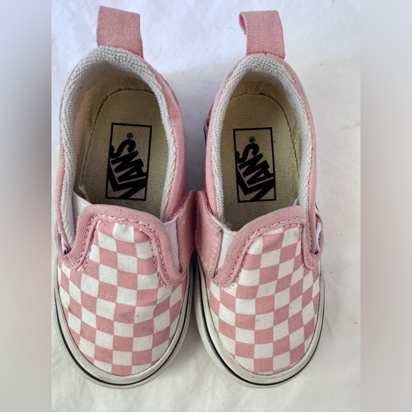 Infant Pink checkered Vans π - Picture 6 of 7
